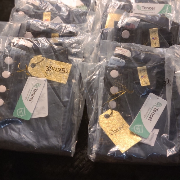 Vibrant Button Me Up High Waisted Jeans - Picture 8 of 9